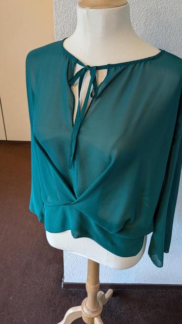 Aqua groene blouse top - Rainbow - M beschikbaar voor biedingen