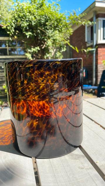 Bloempot bloomingville glas amber zwart beschikbaar voor biedingen