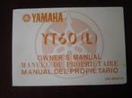 Yamaha YT60 trike 1983 owner's manual  YT 60, Ophalen of Verzenden, Yamaha