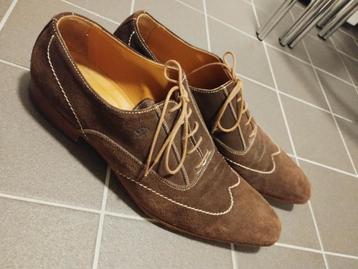 Greve bruin suède herenschoenen maat 44.5 beschikbaar voor biedingen
