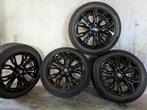 BMW X1 winterset 18 inch zwarte velgen + Pirelli 225/50 R18, Ophalen, 18 inch, Gebruikt, Banden en Velgen