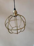 Vintage Gouden Hanglamp, Huis en Inrichting, Lampen | Hanglampen, Ophalen of Verzenden, Zo goed als nieuw, Metaal, 50 tot 75 cm