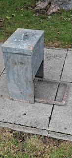 Verzinkte automatische kippen voerbak groot., Dieren en Toebehoren, Pluimvee | Toebehoren, Ophalen, Drinken en Voederen
