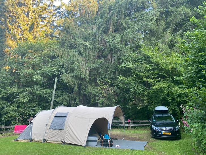 Redwood Aspen 320 tunneltent inclusief luifel, Caravans en Kamperen, Tenten, tot en met 4, Gebruikt, Ophalen