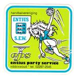 Sticker sport handbal Entius SEW Nibbixwoud, Verzenden, Zo goed als nieuw, Sport
