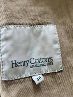 H936 Nieuw: Henry Cottons maat 40=M jasje linnen+ katoen, Nieuw, Jasje, Beige, Henry Cottons