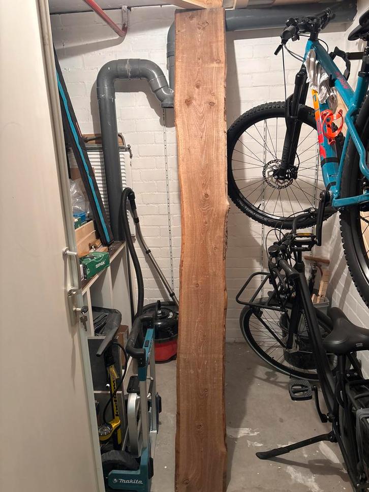 Douglas Boomstam Plank - 250cm Lang, Doe-het-zelf en Verbouw, Hout en Planken, Nieuw, Plank, Overige houtsoorten, 200 tot 250 cm