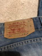 Levi's 501 Jeans W33 L30 ( ingekort ), Ophalen of Verzenden, Gedragen, Blauw