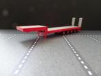 809 herpa 5 as oprij oplegger rood grijs 1:87 truck trein, Ophalen of Verzenden, Zo goed als nieuw, Bus of Vrachtwagen, Herpa