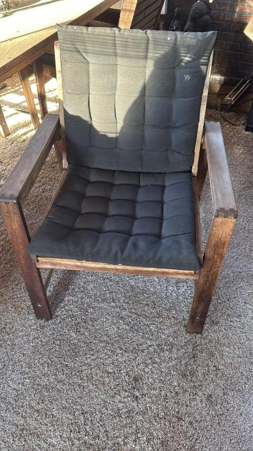 hardhouten teak tuinstoelen traploos verstelbaar met kussens, Tuin en Terras, Tuinstoelen, Gebruikt, Hout, Verstelbaar, Ophalen