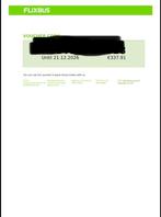 FlixBus voucher t.w.v. €337,91, Verzenden, Nieuw