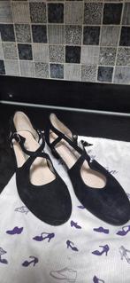 Zwart suede dames ballroom dansschoenen, Zwart, Dansschoenen, Ophalen of Verzenden, Zo goed als nieuw