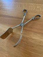 Salade bestek / lepel verzilverd   brocante saladetang, Ophalen of Verzenden