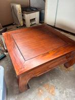 Opium teakhout tafel, Huis en Inrichting, Tafels | Salontafels, Ophalen, Gebruikt, 50 tot 100 cm, Koloniaal