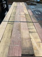 Hardhout–Cumaru–palen–staanders-liggers-onderregels-78x148mm, Tuin en Terras, Ophalen, Nieuw, Hardhout, 250 cm of meer
