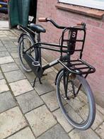 Matzwarte retro transportfiets 26 inch – stevige stadsfiets, Ophalen, Zo goed als nieuw, 26 inch of meer