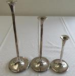 3 Verzilverde kandelaars Villeroy & Boch, Ophalen of Verzenden, Zilver