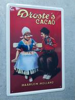 Vintage metalen reclamebord  Droste's Cacao, Ophalen of Verzenden, Gebruikt, Reclamebord