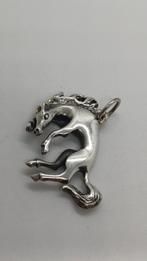 Zilveren Kettinghanger - Stijgend Paard - 925 Zilver, Ophalen of Verzenden, Zo goed als nieuw, Zilver, Dier
