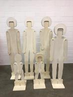 Set houten paspoppen etalage poppen, Ophalen