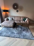 Complete zithoek (bank, kleed, tafels, lamp, muurdeco), Ophalen, Gebruikt