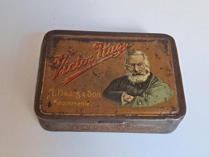 Vintage Victor Hugo Blikken Doos J. Baars & Son Krommenie, Verzamelen, Blikken, Ophalen of Verzenden