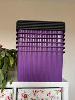 Paarse opberg boxen, Kunststof, Vierkant, Ophalen of Verzenden, Binnen