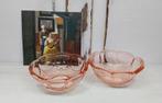 2 roze persglas schaaltjes, Antiek en Kunst, Antiek | Glas en Kristal, Ophalen of Verzenden