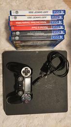 Ps4 met spellen, Ophalen of Verzenden, Zo goed als nieuw, Met 1 controller, Slim