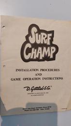 Originele handleiding van Gottlieb Surf Champ flipperkast., Verzamelen, Automaten | Flipperkasten, Onderdeel of Defecte kast, Mechanisch