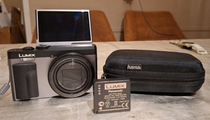 Panasonic TZ90 superzoom camera - kantelbare touchscreen, Audio, Tv en Foto, Fotocamera's Digitaal, Zo goed als nieuw, Compact