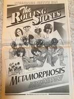 Paginagrote A3 advertentie ROLLING STONES Metamorphosis rele, Cd's en Dvd's, Vinyl | Pop, Ophalen of Verzenden