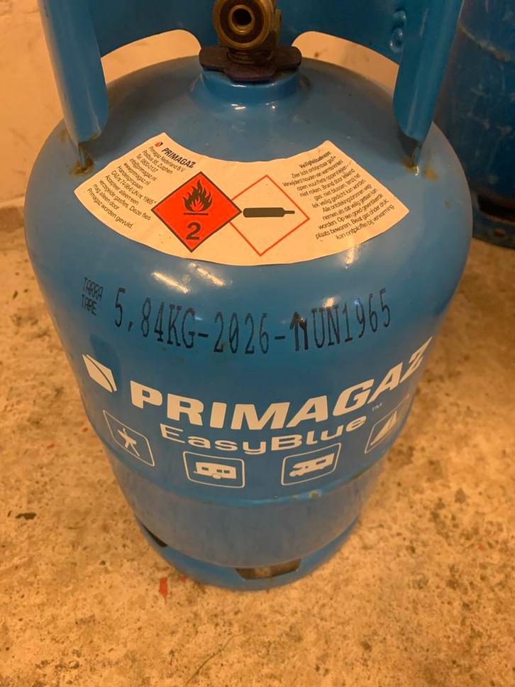 Primagaz EasyBlue Gasfles, Caravans en Kamperen, Kampeeraccessoires, Gebruikt, Ophalen of Verzenden