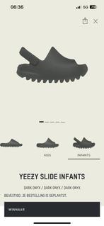 Adidas Yeezy Slide Infants dark onyx 3K 19, Nieuw, Overige typen, Yeezy, Jongen of Meisje