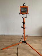 Bouwlamp met verstelbare standaard, Doe-het-zelf en Verbouw, Bouwverlichting, Ophalen, Gebruikt, Met statief, Lamp met armatuur