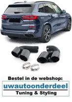 BMW X5 G05 M Pack 40i Uitlaat Sierstuk Dubbel Rond Black, Verzenden