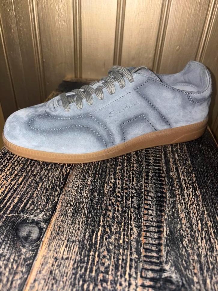 Santoni sneaker grijs/blauw suede maat 8 NIEUW, Kleding | Heren, Schoenen, Nieuw, Sneakers of Gympen, Overige kleuren, Ophalen of Verzenden