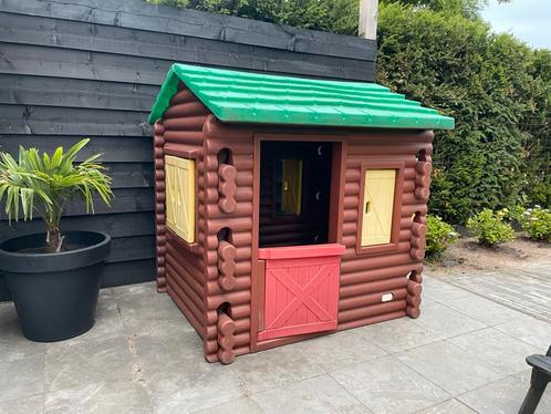 Little tike speelhuis blokhut, Kinderen en Baby's, Speelgoed | Buiten | Speelhuisjes, Zo goed als nieuw, Hout, Ophalen