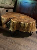 Massief houten salontafel ERG ZWAAR, Huis en Inrichting, Ophalen, 100 tot 150 cm, 50 tot 100 cm, Zo goed als nieuw