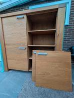 Eiken kast,156x156x50cm, Huis en Inrichting, Ophalen, 150 tot 200 cm, Eikenhout, Meerdere deuren