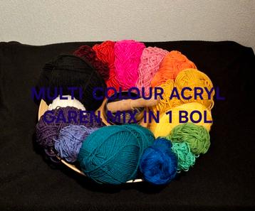 Multi Colour🧶Chakra kleuren🧶Acryl Garen🧶Haken Breien🧶 beschikbaar voor biedingen