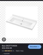 Nieuwe Skottviken wasbak 101x48 cm in doos, 100 tot 150 cm, Nieuw, Ophalen of Verzenden, Minder dan 100 cm