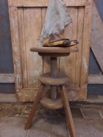 Houten draaikruk pianokruk atelierkruk kruk krukje tafeltje, Huis en Inrichting, Ophalen, Gebruikt, Hout