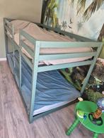 Stapelbed groen - inclusief matras 2x ikea uitwasbaar, Huis en Inrichting, Slaapkamer | Stapelbedden en Hoogslapers, Ophalen, 90 cm