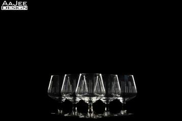 6 X Royal Leerdam – A.D. Copier – Atlanta – Cognacglas klein beschikbaar voor biedingen