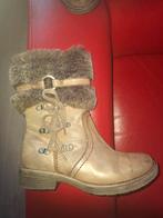 Lederen bontlaarsjes maat 39, Ophalen of Verzenden, Zo goed als nieuw, Bruin, Lage of Enkellaarzen