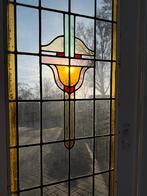 Set schuif / en-suite deuren met glas in lood 213x145cm., Ophalen