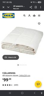 Ikea 4 Seizoenen Dekbed 220x240 - Dons, Wit, Tweepersoons, Ophalen of Verzenden, Deken of Dekbed