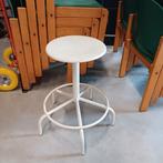 1 x vintage school atelier werkplaats laboratorium kruk, Ophalen, Gebruikt, Hout