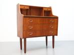 Vintage Deense secretaire ladekast teak #Rotundumvintage, Deens, Gebruikt, Ophalen of Verzenden